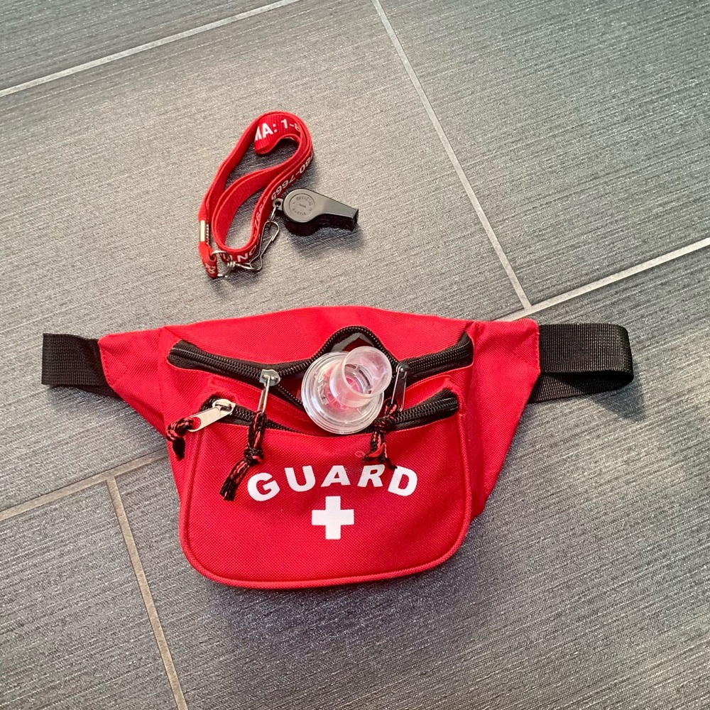 NEW lifeguard hip pack + whistle